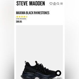 Steve Madden Maxima Rhinestone Sneakers